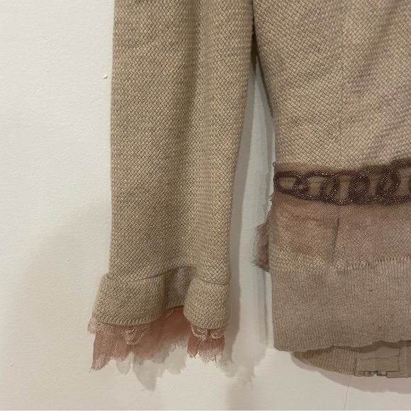 Vintage Marc Jacobs Fitted Cashmere Blouse with Back Zipper  - Grey - Picture 7 of 13